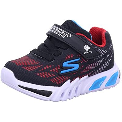 Skechers 400137n Bkrb Sneakers voor jongens, Zwarte Synthetische Rode Blauwe Trim, 4 UK Skechers 400137n Bkrb Sneakers voor jongens, Zwarte Synthetische Rode Blauwe Trim, 4 UK