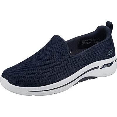 Skechers Dames Performance gO Walk Arch FIT- dankbare sneaker Navy/Wit - Schoen Skechers Dames Performance gO Walk Arch FIT- dankbare sneaker Navy/Wit - Schoen