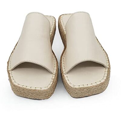 Bonateks Dames DERBTRLKY100211 Wedge Sandaal, beige, 36 EU, beige, 36 EU Bonateks Dames DERBTRLKY100211 Wedge Sandaal, beige, 36 EU, beige, 36 EU