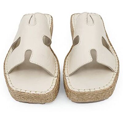 Bonateks Dames DERBTRLKY100165 Wedge Sandaal, beige, 40 EU, beige, 40 EU Bonateks Dames DERBTRLKY100165 Wedge Sandaal, beige, 40 EU, beige, 40 EU