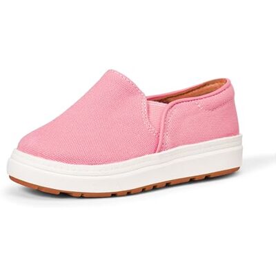 Amazon Essentials Aeuc59305 Instapsneakers voor kinderen, uniseks, Roze Canvas, 2 US Little Kid Amazon Essentials Aeuc59305 Instapsneakers voor kinderen, uniseks, Roze Canvas, 2 US Little Kid