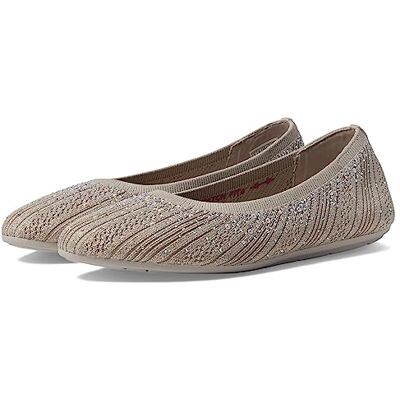 Skechers Women's Cleo 2.0-Glitzy Daze Ballet Flat, Taupe, 5.5 Skechers Women's Cleo 2.0-Glitzy Daze Ballet Flat, Taupe, 5.5