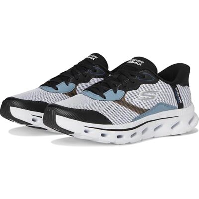 Skechers Men's Hands Free Slip-ins Go Walk Glide-Step 2.0 Zac Sneaker, White/Black, 10 Skechers Men's Hands Free Slip-ins Go Walk Glide-Step 2.0 Zac Sneaker, White/Black, 10
