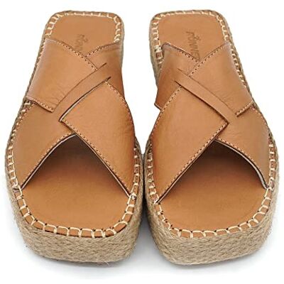 Bonateks Dames DERBTRLKY100120 Wedge Sandaal, Brown, 40 EU, bruin, 40 EU Bonateks Dames DERBTRLKY100120 Wedge Sandaal, Brown, 40 EU, bruin, 40 EU