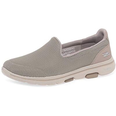 Skechers Dames Sneakers Taupe Brede - Sportschoenen Skechers Dames Sneakers Taupe Brede - Sportschoenen