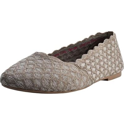 Skechers Cleo Honeycomb Instapschoenen voor dames, Donkere Taupe, 39.5 EU Skechers Cleo Honeycomb Instapschoenen voor dames, Donkere Taupe, 39.5 EU