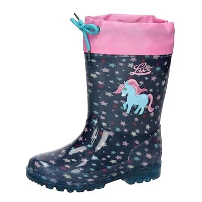 Lico Powerlight W Blinky, regenlaarzen, marine/roze/turquoise, 33 EU, marineblauw/roze/turquoise, 33 EU Lico Powerlight W Blinky, regenlaarzen, marine/roze/turquoise, 33 EU, marineblauw/roze/turquoise, 33 EU