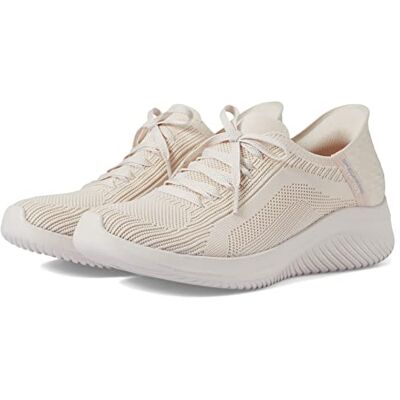 Skechers Ultra Flex 3.0 Brilliant Path Sneaker voor dames, Natuurlijke gebreide maagdenpalm trim, 35 EU Skechers Ultra Flex 3.0 Brilliant Path Sneaker voor dames, Natuurlijke gebreide maagdenpalm trim, 35 EU