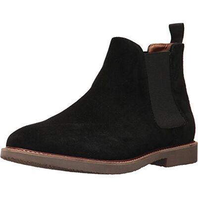 Steve Madden Highline Chelsea Boot voor heren, Zwart Suede, 40-41 EU Steve Madden Highline Chelsea Boot voor heren, Zwart Suede, 40-41 EU