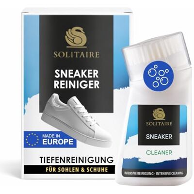 Solitaire 1905900 Sneaker Cleaner 75 ml – intensieve reiniging, voor schone sneakers, gymschoenen en vrijetijdsschoenen, geschikt voor alle materialen en kleuren, kleurloos Solitaire 1905900 Sneaker Cleaner 75 ml – intensieve reiniging, voor schone sneakers, gymschoenen en vrijetijdsschoenen, geschikt voor alle materialen en kleuren, kleurloos