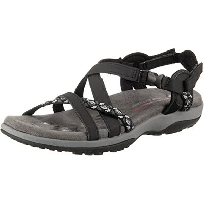 Skechers Womens Reggae Slim Vacay Sandalen, Zwart, 35.5 EU Skechers Womens Reggae Slim Vacay Sandalen, Zwart, 35.5 EU