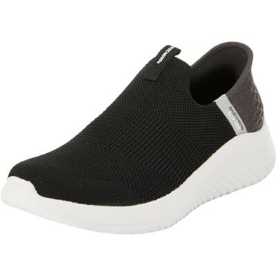 Skechers Unisex Kids Jongens Trainers, US, Zwart Textiel Wit Zilver Trim, 11 UK Child Skechers Unisex Kids Jongens Trainers, US, Zwart Textiel Wit Zilver Trim, 11 UK Child