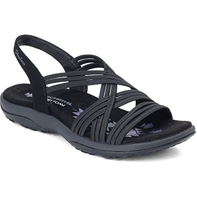 Skechers womens Multi Strap Sport Sandal, Black, 11 Wide US Skechers womens Multi Strap Sport Sandal, Black, 11 Wide US