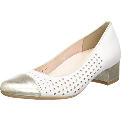 ARA Nizza Pumps voor dames, Platina Cream, 40 EU Breed ARA Nizza Pumps voor dames, Platina Cream, 40 EU Breed