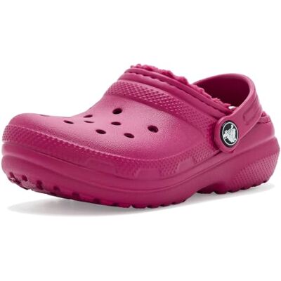 Crocs Classic Lined Klomp, Koninklijk Roze, Peuter, EU 23-24 Lichtgewicht Croslite klomp; ventilatiegaten; draaibare hielband voor houvast; makkelijk te reinigen; comfort Crocs Classic Lined Klomp, Koninklijk Roze, Peuter, EU 23-24 Lichtgewicht Croslite klomp; ventilatiegaten; draaibare hielband voor houvast; makkelijk te reinigen; comfort