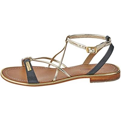 Les Tropéziennes par M. Belarbi Les Tropéziennes by M. Belarbi Sandalen voor dames, zwaluwen, enkelbandje, Zwart Zwart Goud 610, 40 EU Les Tropéziennes par M. Belarbi Les Tropéziennes by M. Belarbi Sandalen voor dames, zwaluwen, enkelbandje, Zwart Zwart Goud 610, 40 EU