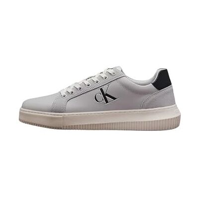 Calvin Jeans Heren Chunky Cupsole Authentieke YM0YM01123 Sneakers, Grijs (O Mushroom/C Wit/Navy), 11 UK, Grijs O Mushroom C Wit Navy, 43.5 EU Calvin Jeans Heren Chunky Cupsole Authentieke YM0YM01123 Sneakers, Grijs (O Mushroom/C Wit/Navy), 11 UK, Grijs O Mushroom C Wit Navy, 43.5 EU