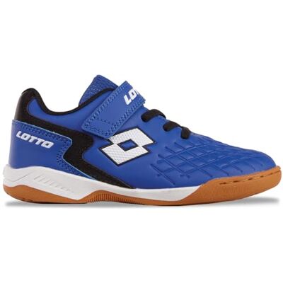 Lotto Kinders Indoor Sportschoenen - Blauw/Zwart - Kinder Indoor Sko Lotto Kinders Indoor Sportschoenen - Blauw/Zwart - Kinder Indoor Sko
