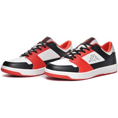 Kappa Lage sneakers, heren/dames Bernal-logo, wit, zwart, rood, 45 EU Kappa Lage sneakers, heren/dames Bernal-logo, wit, zwart, rood, 45 EU
