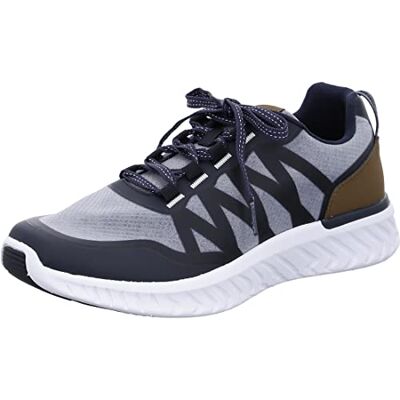 ARA San Diego Sneakers voor heren, Steel Blue Blue Cognac, 39 EU ARA San Diego Sneakers voor heren, Steel Blue Blue Cognac, 39 EU