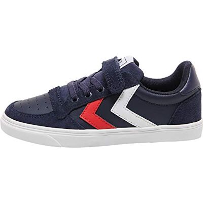 hummel uniseks-kind Slimmer Stadil Leather Low JrSneaker hummel uniseks-kind Slimmer Stadil Leather Low JrSneaker