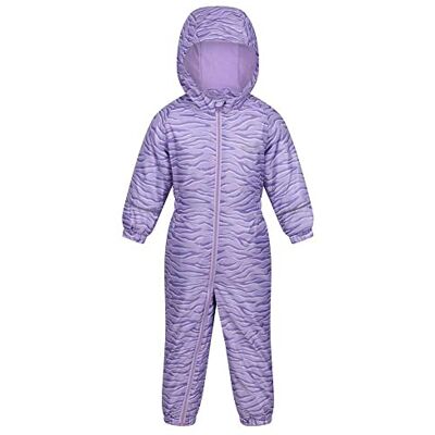 Regatta Unisex Kids Gedrukt Splat Ii een Waterdicht Pak, Paars, 36-48m Regatta Unisex Kids Gedrukt Splat Ii een Waterdicht Pak, Paars, 36-48m