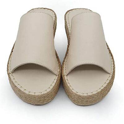 Bonateks Dames DERBTRLKY100313 Wedge sandaal, beige, 38 EU, beige, 38 EU Bonateks Dames DERBTRLKY100313 Wedge sandaal, beige, 38 EU, beige, 38 EU