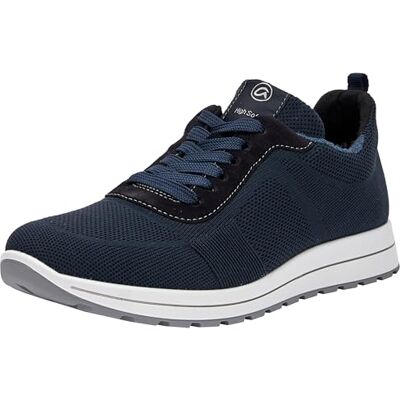 ARA Heren Matteo sneakers, blauw/grijs, blauw, 43 EU breed, Blauw Grijs Blauw, 43 EU Breed ARA Heren Matteo sneakers, blauw/grijs, blauw, 43 EU breed, Blauw Grijs Blauw, 43 EU Breed