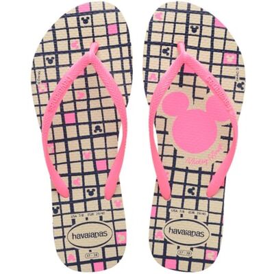 Havaianas Dames Slim Disney Flip-Flop, Beige, 8.5/9 UK, Beige, 8.5/9 UK Havaianas Dames Slim Disney Flip-Flop, Beige, 8.5/9 UK, Beige, 8.5/9 UK