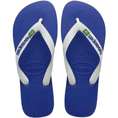Havaianas Top Brasil Logo, Flip Flop Unisex Volwassenen, Marine Blauw, 35/36 EU Havaianas Top Brasil Logo, Flip Flop Unisex Volwassenen, Marine Blauw, 35/36 EU