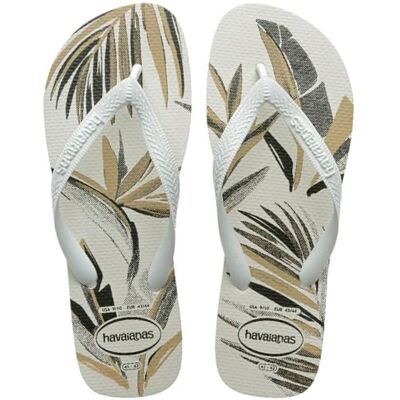 Havaianas Aloha, comfortabele flip-flops, duurzaam en duurzaam, zool met bladpatroon, antislipzool, heren, Wit Groen Olijf, 45/46 EU Havaianas Aloha, comfortabele flip-flops, duurzaam en duurzaam, zool met bladpatroon, antislipzool, heren, Wit Groen Olijf, 45/46 EU