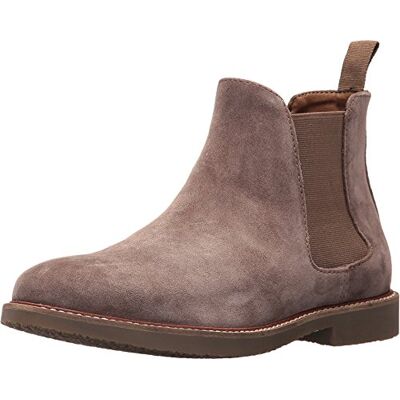 Steve Madden Highline Chelsea Boot voor heren, Taupe suede, 42 EU Steve Madden Highline Chelsea Boot voor heren, Taupe suede, 42 EU
