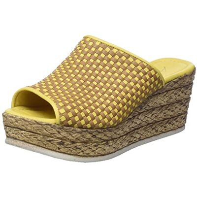 Andrea Conti Dames 1983607 sandalen, geel/brandy, 40 EU Andrea Conti Dames 1983607 sandalen, geel/brandy, 40 EU