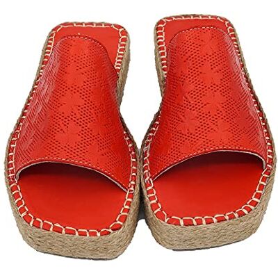 Bonateks Dames DERBTRLKY100034 Wedge Sandaal, Rood, 39 EU, rood, 39 EU Bonateks Dames DERBTRLKY100034 Wedge Sandaal, Rood, 39 EU, rood, 39 EU