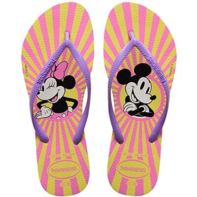 Havaianas Slim Disney Damesslippers Kleur: gele pixel Maat: 1/2 VK Havaianas Slim Disney Damesslippers Kleur: gele pixel Maat: 1/2 VK