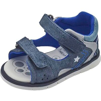 Chicco Sandalen met dubbele klittenbandsluiting, 22 EU, Blauw, 22 EU Chicco Sandalen met dubbele klittenbandsluiting, 22 EU, Blauw, 22 EU