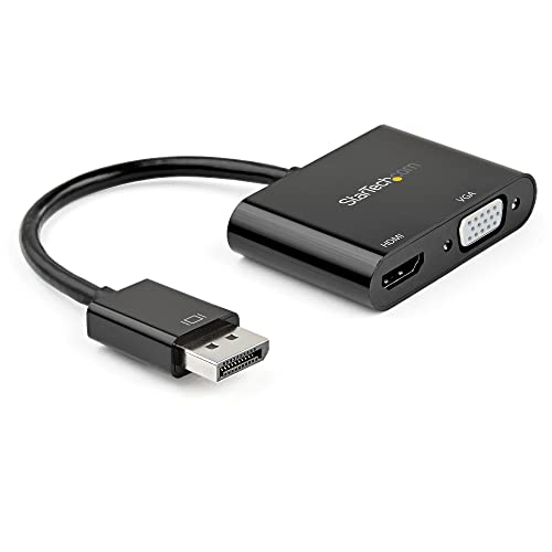 StarTech.com DisplayPort naar HDMI VGA-adapter DP 1.2 HBR2 naar HDMI 2.0 4K 60 Hz of DisplayPort VGA converter DisplayPort naar VGA converter Digitale Displayadapter DP aansluiting HDMI (DP2VGAHD20)