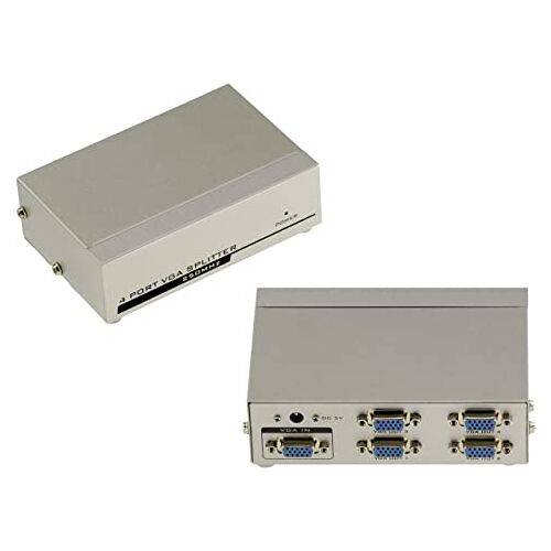 KALEA-INFORMATIQUE Kalea Informatique VGA-splitter met 4 poorten – 250 MHz – toon het beeld van een enkele VGA-videobron op 4 schermen tegelijkertijd