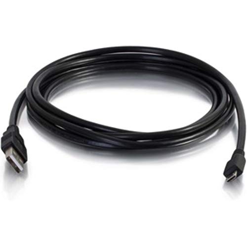 C2G USB-kabel, Micro USB-kabel, USB 2.0-kabel, USB A naar B-kabel, 15 voet (4,6 meter), zwart, kabels om te gaan 27395