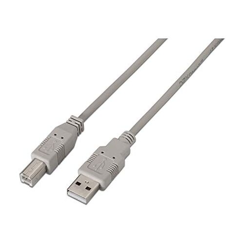 AISENS A101 – 0002 – 1,8 m USB 2.0-printerkabel, beige