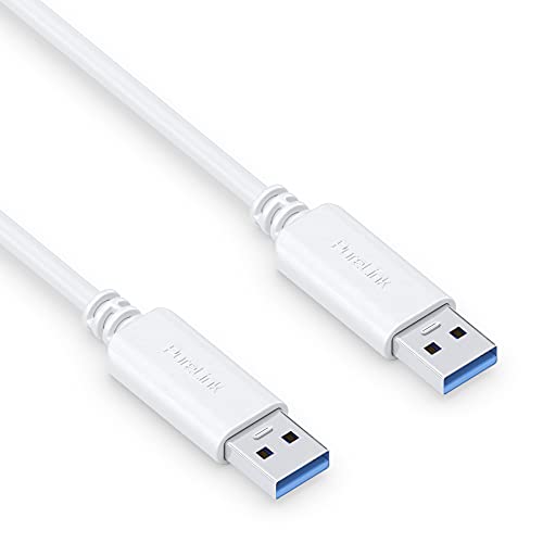 PureLink USB-A naar USB-A-kabel, USB 3.1 Gen 1 met 5 GB/s gegevensoverdracht, wit, 0,50 m