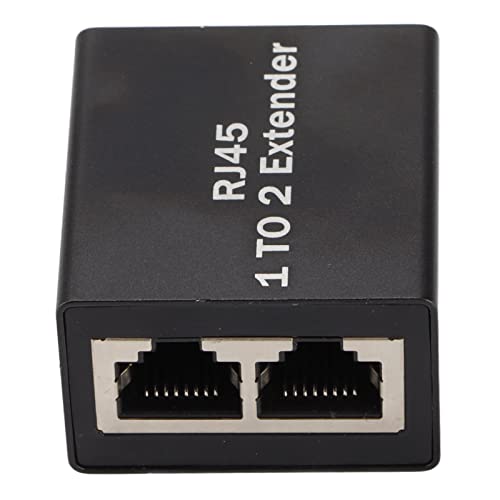 ASHATA Ethernet-splitter RJ45-netwerkconnector Adapter voor Koppelingen Hubs Routers Switches Digitale Tv Cat 5/Cat 6 Lan Ethernet-extender voor Draadloze Netwerkapparatuur Thuisnetwerk(1 tot 2 splitter)