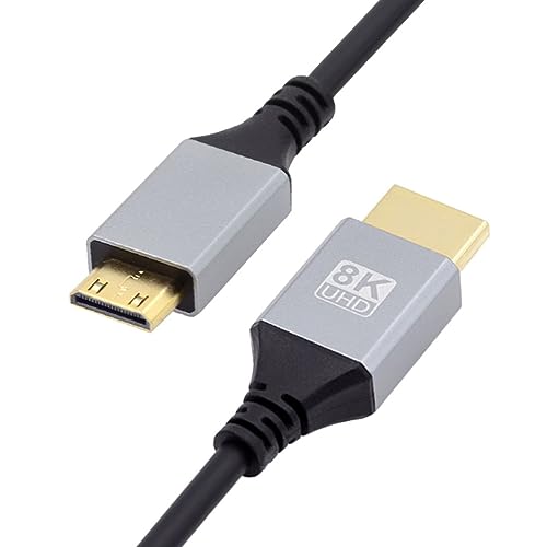 chenyang HDMI 2.1 Kabel HDMI naar Mini HDMI 8K 4K Hyper Super Flexibele Slanke HDTV Kabel 2.0M