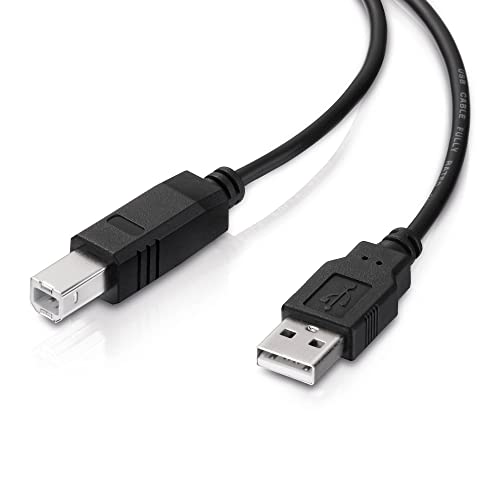 conecto USB 2.0 kabel/printerkabel, USB A male naar USB B stekker, 480 Mbit/s, zwart, 3,00 m