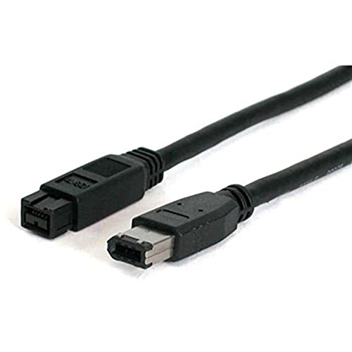 StarTech.com 6ft IEEE-1394 Firewire kabel 9-6 M/M IEEE 1394 kabel 6 pin FireWire (M) naar FireWire 800 (M) 6 m zwart 1394_96_6