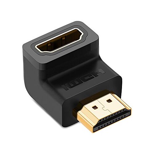 UGREEN HDMI-adapter HDMI-adapter hoek 90 graden HDMI stekker op HDMI socket adapter 4K met vergulde contacten