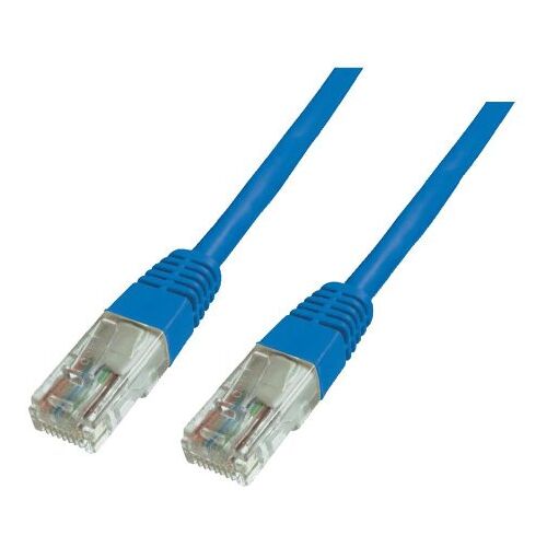 Digitus dk-1614 – 005-b 0,5 m CAT6 U/UTP (UTP) blauw, rood netwerk kabel – netwerk kabel (0,5 m, PS/2, U/UTP (UTP), RJ-45, blauw)