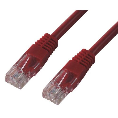 MCL 1m Cat 5E U/UTP Patchkabel Rood