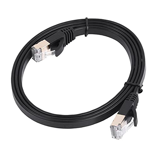 Kuuleyn Cat 7 Ethernet-kabel, Netwerk Ethernet-kabel Internet-kabel, 10 Gbps 600 MHz Patch afgeschermde Lan-netwerkkabel Platte Ethernet-kabel(1.8m)