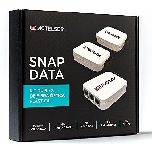 ACTELSER Duplexset van kunststofvezel, snap-data, 50 m